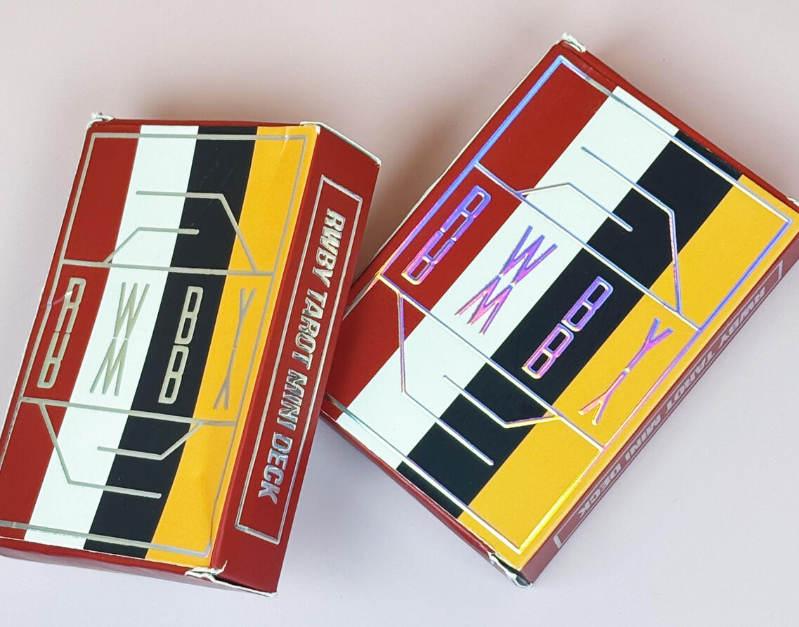 RWBY tarot card box details