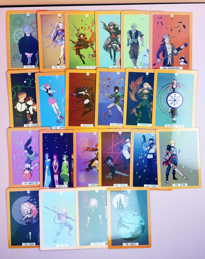 RWBY Tarot cards