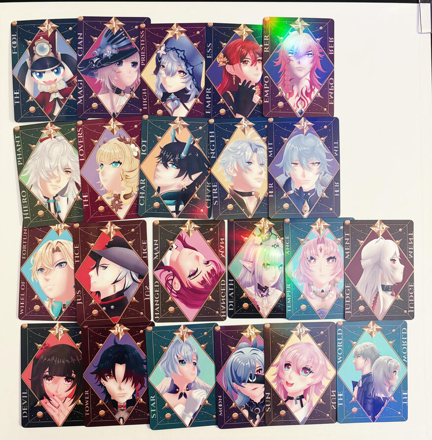 Honkai Star Rail tarot cards