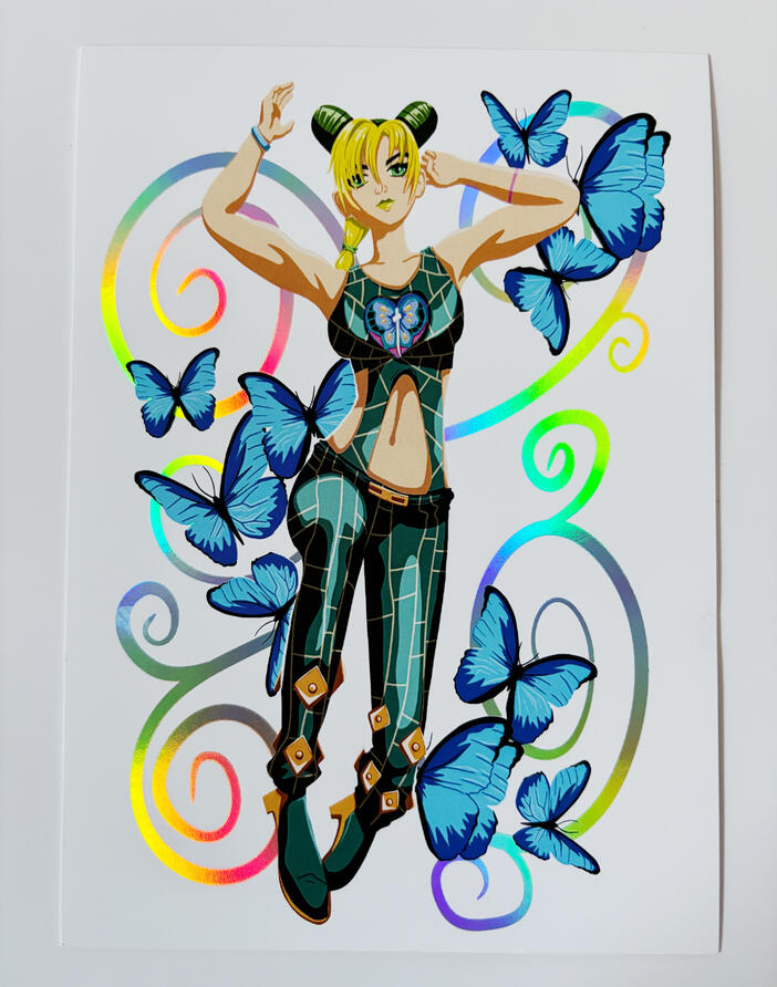 JoJo&#39;s Bizarre Adventure Jolyne foil print
