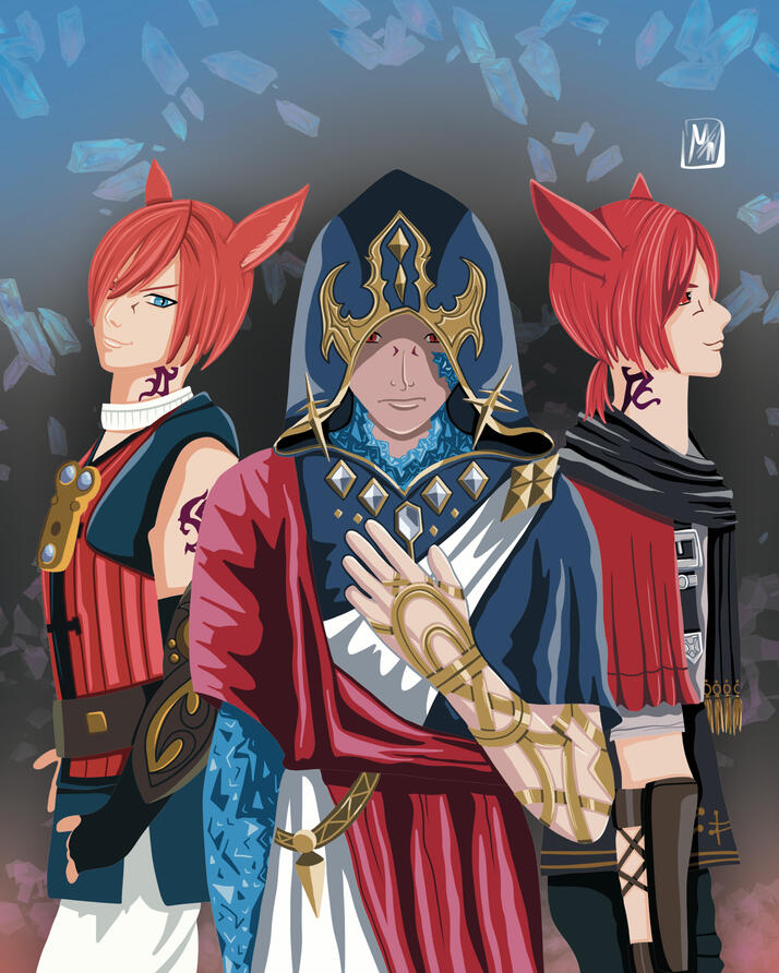 FFXIV G&#39;raha Tia Print