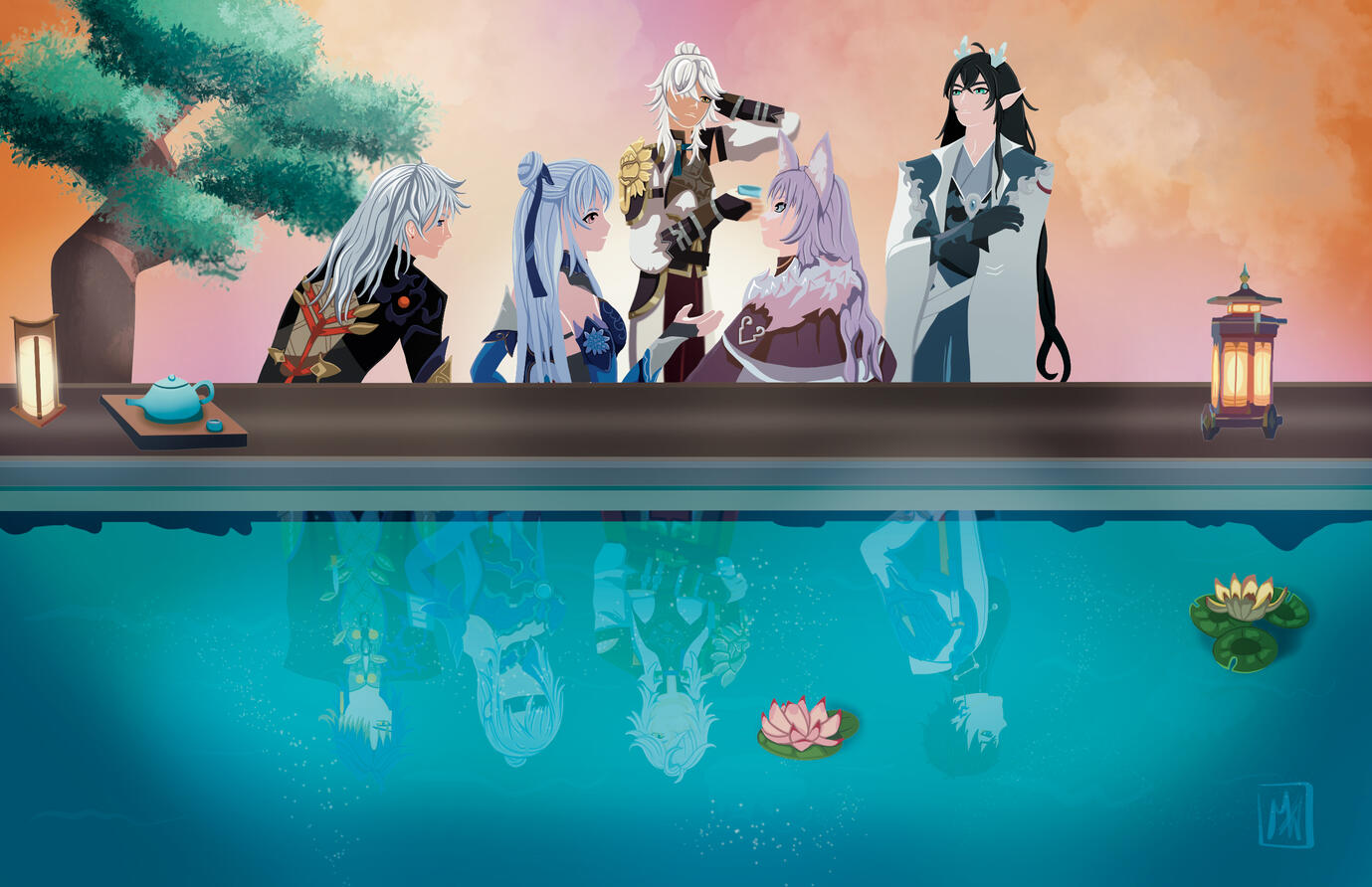 Honkai Star Rail Highcloud Quintet print