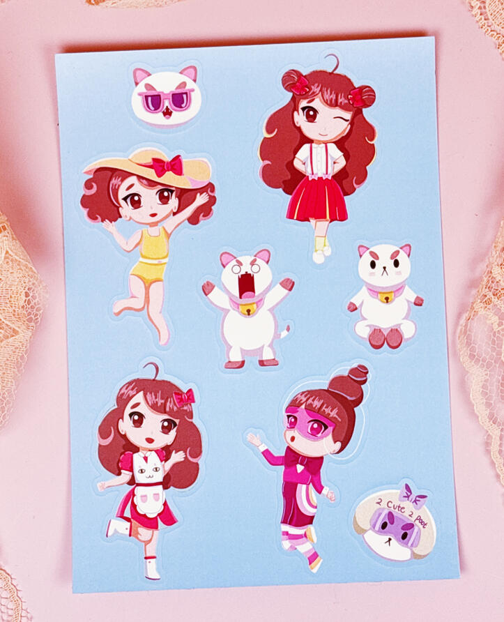 Bee and Puppycat sticker sheet