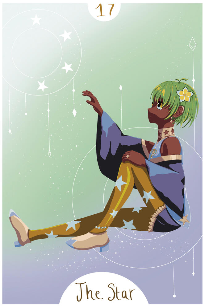 OC Magical Girls Tarot - the Star