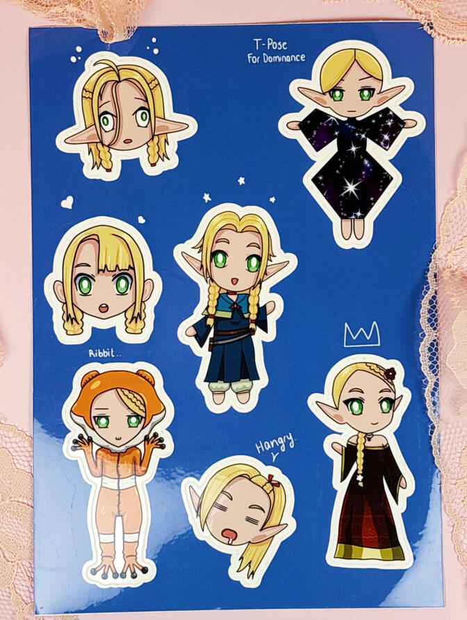 Delicious in Dungeon Marcille sticker sheet